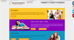 Desktop Screenshot of forumakademi.net
